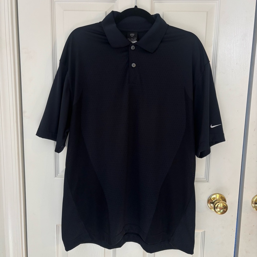 Nike Men's Navy Dri-fit Polo Golf Shirt Size L